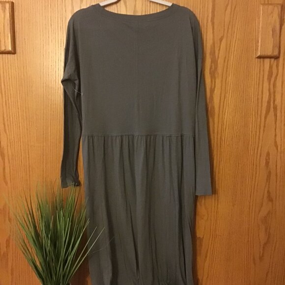 NWOT GRAY Free People Beach Cameron Long Sleeve Maxi Dress size- EXTRA SMALL - Picture 4 of 4